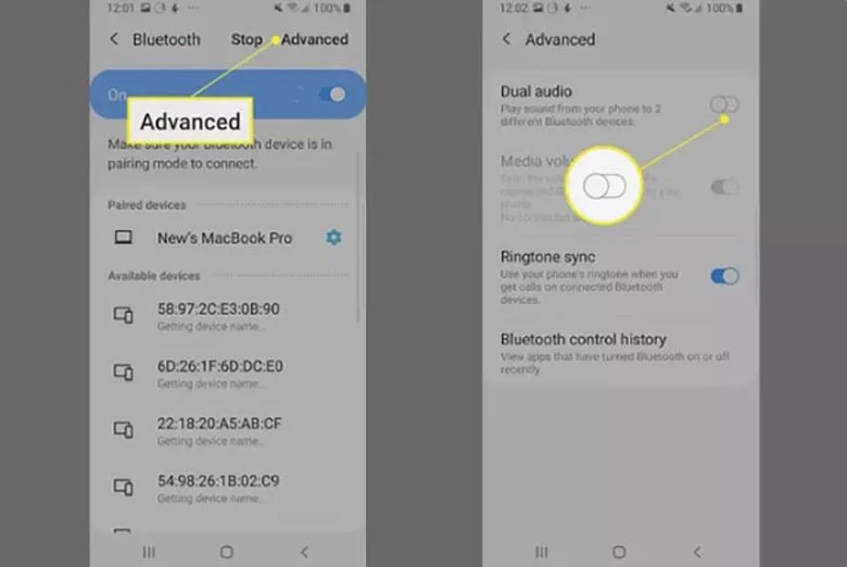 اتصال همزمان دو ایرپاد به اندروید
