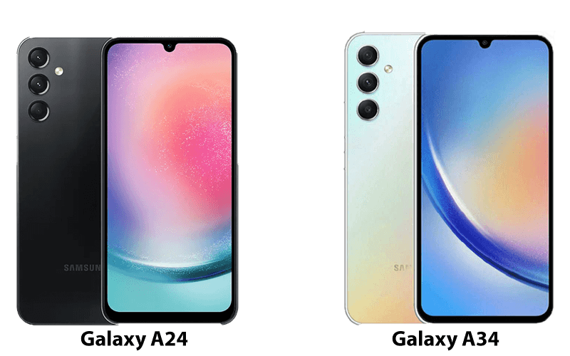 گوشی سامسونگ galaxy a24 و a34