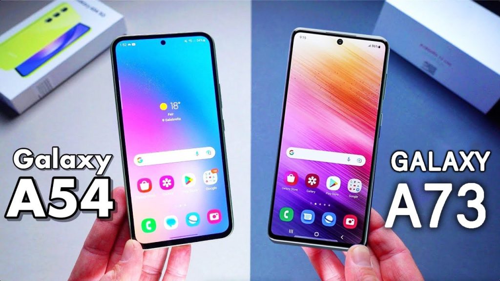مقایسه دوربین گلکسی A54 با A73