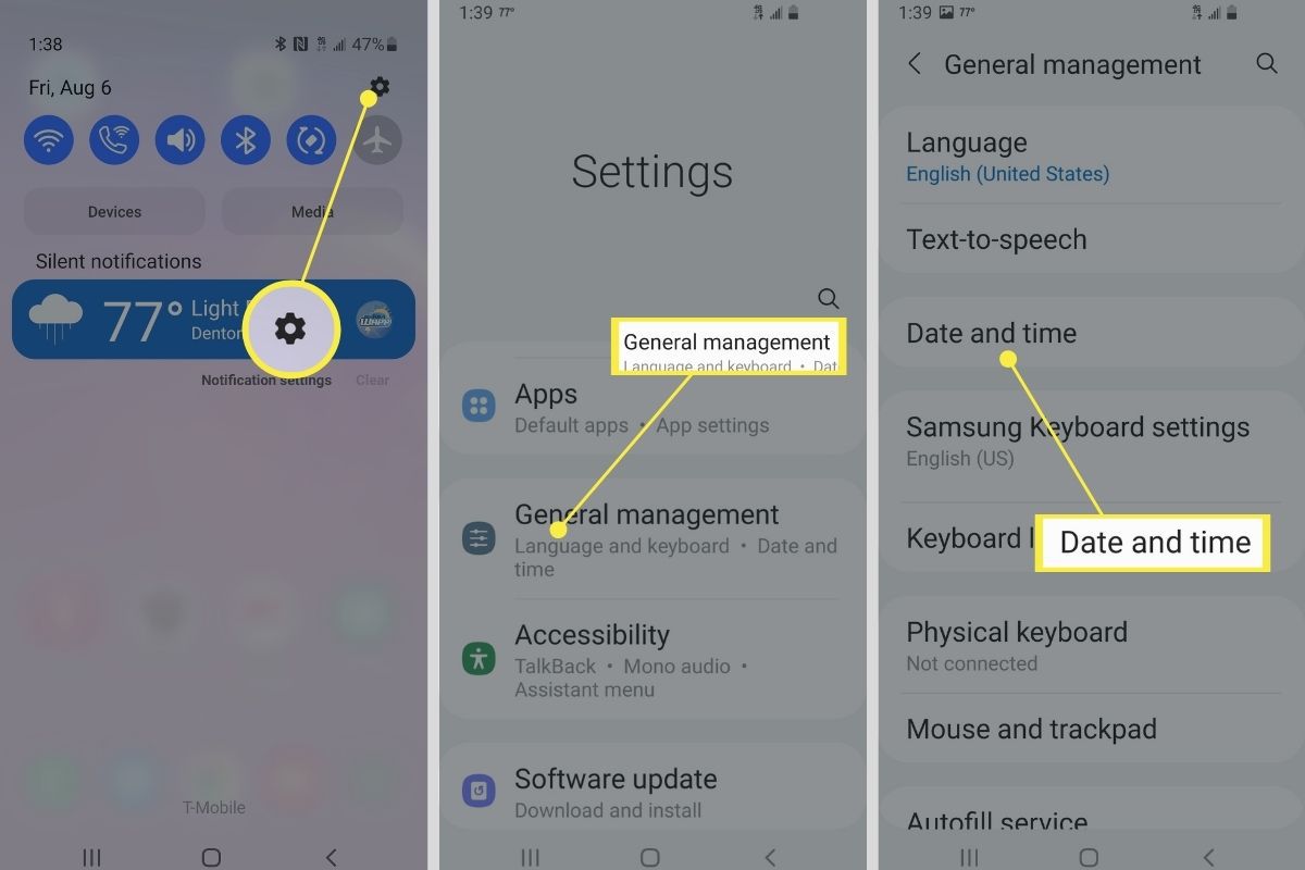 آموزش تنظیم تاریخ و ساعت گوشی های اندروید و IOS جابیک