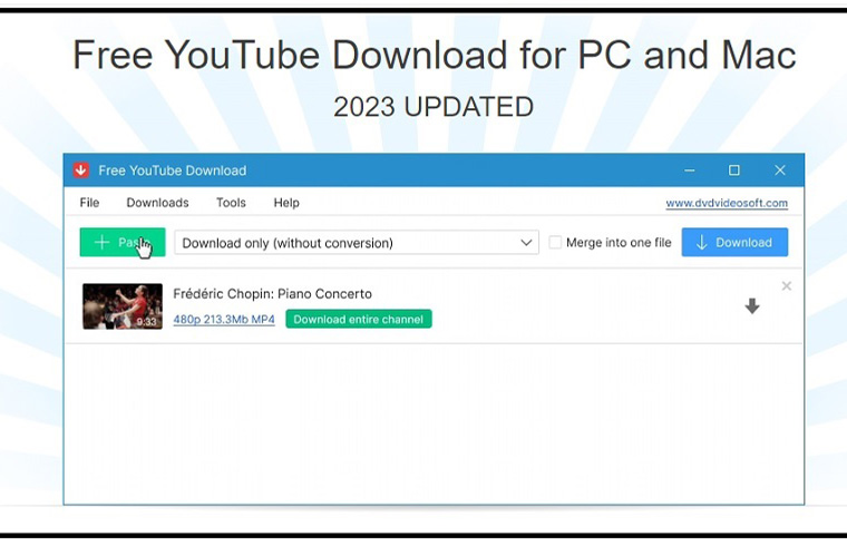 برنامه Free Youtube Download برای دانلود از یوتیوب